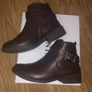 ((Brand New)) Wanted - Brown Zip Booties